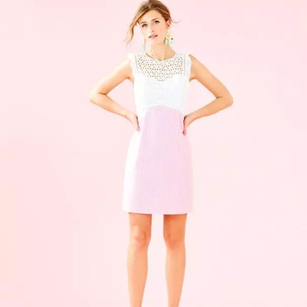 Lilly Pulitzer Maya Pink Tropics Shift Dress